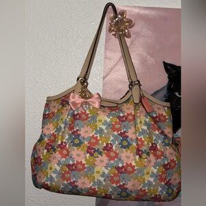Coach Multicolor Floral Tote and Wallet
